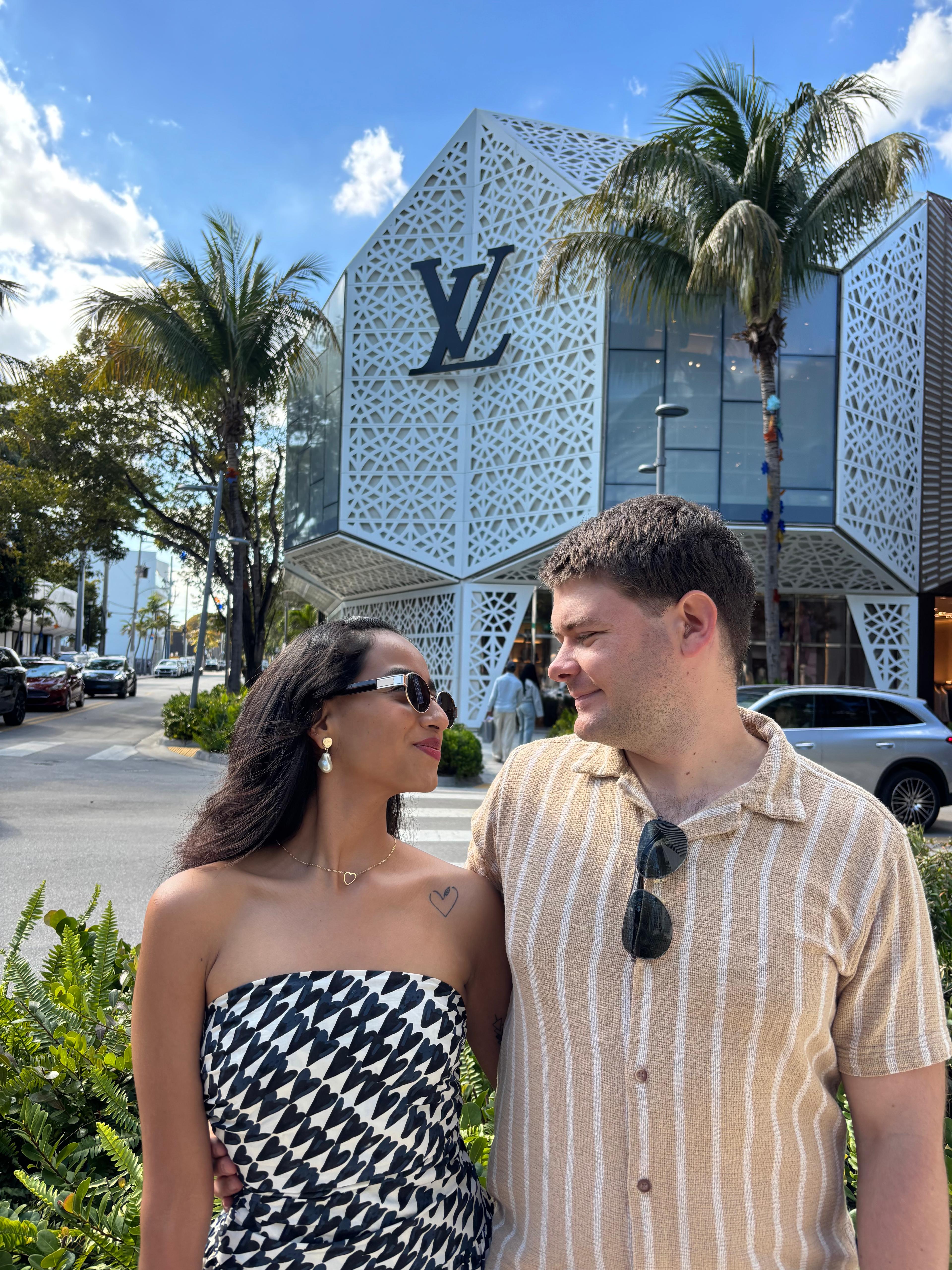 Jocy and Ryan at the Miami Design District